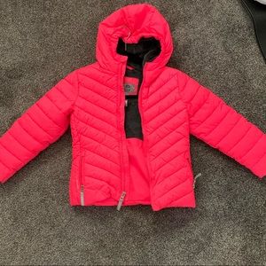 Girls warm puffer quilted jacket XS